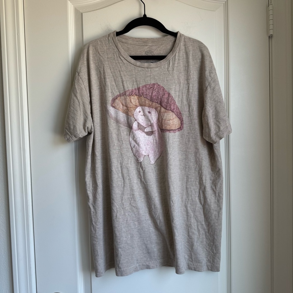 Casual Beige Graphic Women's Top